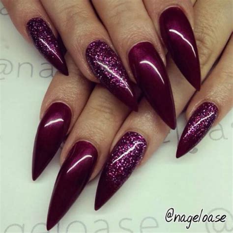 stunning burgundy nail designs      women fashion lifestyle blog