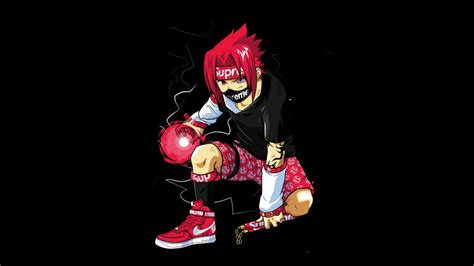 wallpaper uchiha sasuke supreme anime redhead  stealthyblack  hd