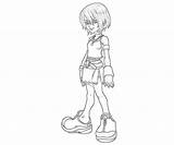 Kingdom Hearts Pages Riku Template Coloring Kairi sketch template
