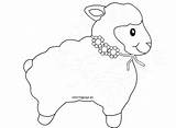 Lamb Coloringpage Lambs sketch template