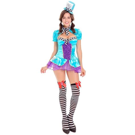 new exotic halloween carnival circus acts clown role playing adult