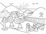 Construction Coloring Pages Equipment Tools Printable Truck Drawing Building Mail Heavy Worker Color Workers Getcolorings Getdrawings Jam Monster Awesome Print sketch template