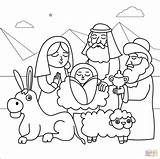 Coloring Nativity Colorat Domnului Desene sketch template