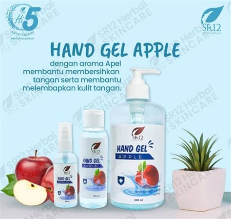 hand gel apple sr skincare herbal kosmetik