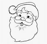 Santa Coloring Face Claus Pages Clipartkey sketch template