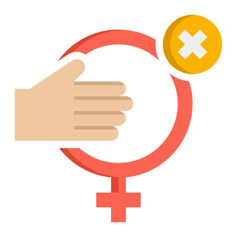 sexual harassment free signaling icons