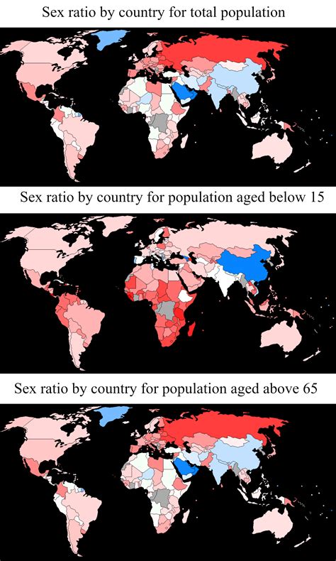 Sex Ratio By Country [1800x3000] Infrasociology