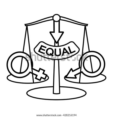 gender equality concept sex equality vector stock vector royalty free