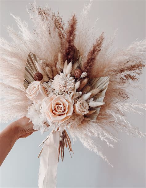 boho wedding bouquet boho bridal bouquet boho bouquet dried etsy