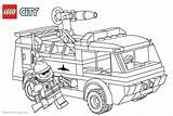 Lego Pages Fireman Coloring City Template sketch template