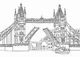 Bridge London Colouring Get Tower Printable Adult Pages sketch template