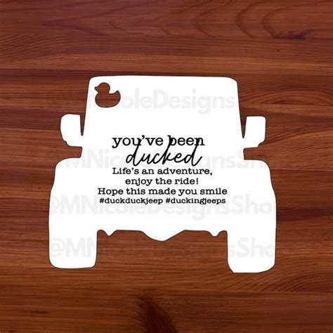 jeep duck tags printable   jeep life decal jeep custom tags