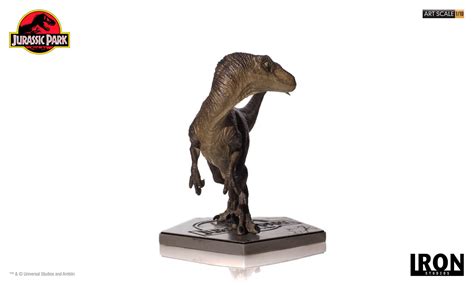 velociraptor jurassic park 1 10 art scale statue