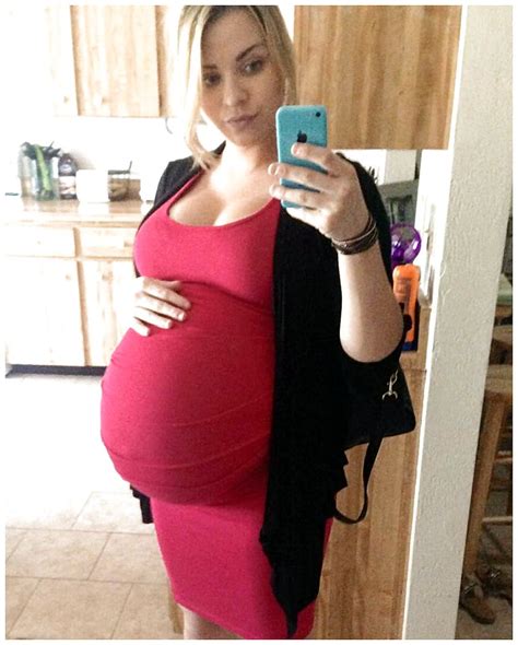 Adult Photos Big Belly In A Tight Dress Sexy Pregnant