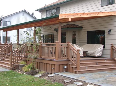 railing   backyard patio patio design covered deck designs patio deck furniture