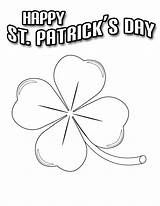 Shamrock Coloring Pages Printable St Print Patricks Patrick Template Happy Color Activity Printables Kids Clipart Lucky Easy Nfl Logos Library sketch template