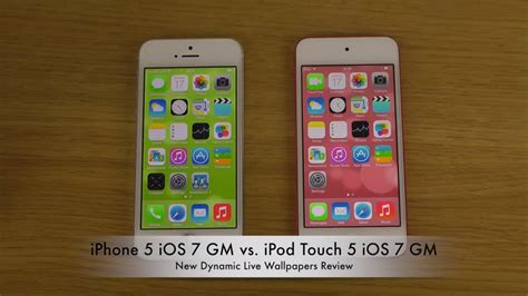 Iphone 5 Ios 7 Gm Vs Ipod Touch 5 Ios 7 Gm New Dynamic Live