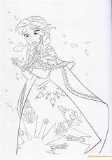 Anna Frozen Pages Coloring Completely Almost Color sketch template