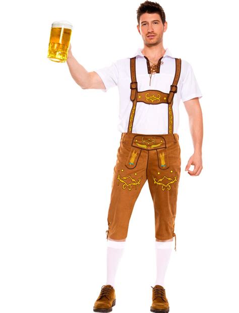 german oktoberfest beer guy costume mens bavarian lederhosen costume