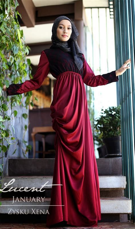 16 contoh model gamis muslimah trendy kumpulan model baju muslim terbaik dan terpopuler