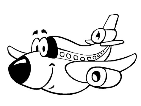 happy airplane coloring page  printable coloring pages  kids