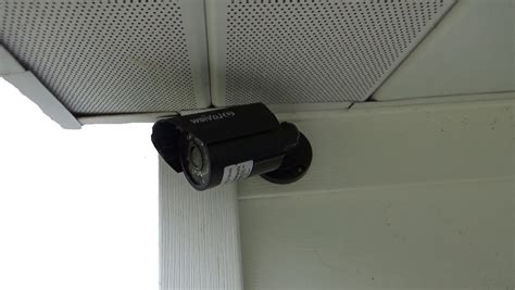 run security camera wires  attic