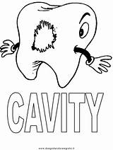 Denti Teeth Dentista Cavity Tooth Malvorlagen Cavities Verschiedenes Malvorlage Misti Gebiss Cliccate Cartoni Kategorien Colorido sketch template
