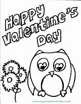 Coloring Owl Printable Cute Valentines Valentine Pages Sheets Kids Sheet Printables Heart Animal Don Click Choose Board sketch template