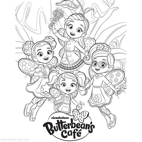 ideas  coloring butterbeans cafe coloring pages