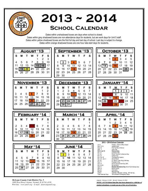 unit  calendar    calendar