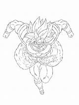 Broly Goku Saiyan Ssj Vegeta Andrewdb13 Canon Dragonball sketch template