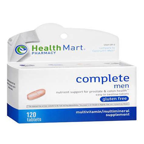 men multivitaminmultimineral supplement tablets  count complete