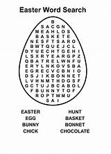 Easter Printable Word Search Easy Kids Coloring Egg Worksheets Pdf Puzzles Puzzle Hunt Wordsearch Pages Ingles Worksheet Searches Activity Esl sketch template