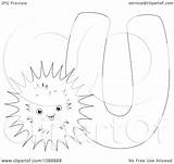 Urchin Clipartof sketch template