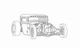 Coloring Rod Hot Pages Rat Cars Sketch Drawings Drawing Rods Car Truck Lowrider Rats Adults Cool Print Fink Color Sketches sketch template