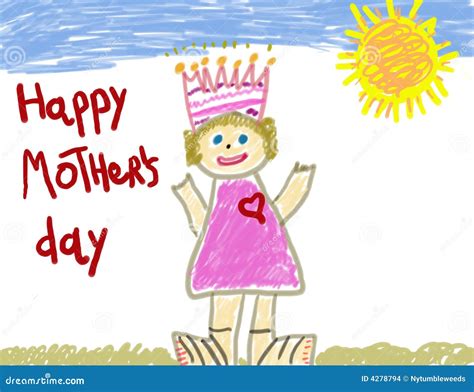 childs happy mothers day stock images image