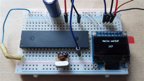 interfacing picfa  ssd oled display simple circuit