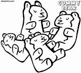 Gummy Bear Coloring Pages Bears Printable Drawing Gummi Result Getdrawings Food sketch template