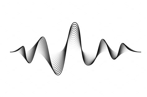 sound wave vector background audio technology illustrations creative market