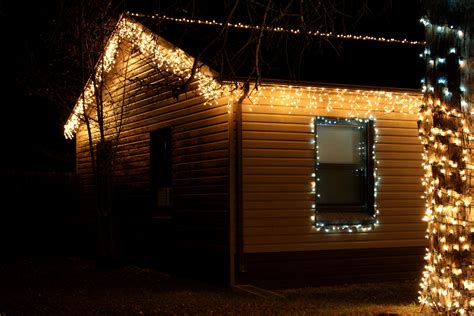 house  icicle lights picture  photograph  public domain