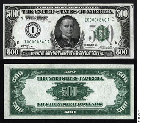 small size federal reserve notes  dollars