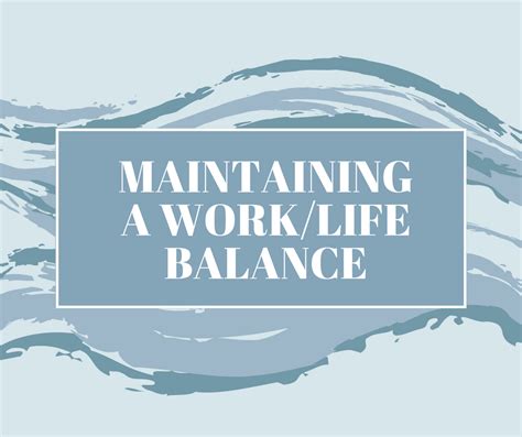 How To Maintain A Good Work Life Balance Working Life
