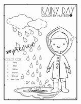 Motor Fine Coloring Skills Rainy Therapy Number Color sketch template