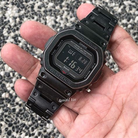 casio  shock gw bhr   custom rustic black metal bezel