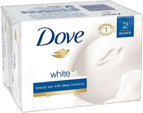Dove White Beauty Bars 4 Oz Bars 2 Ea Pack Of 6
