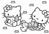 Easter Kitty Coloring Pages Hello Printable sketch template