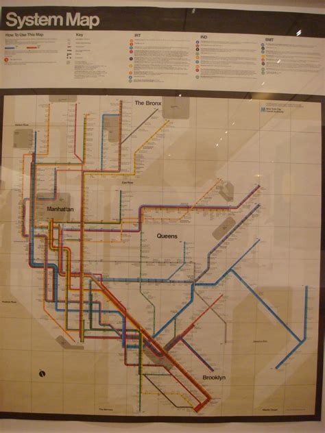 massimo vignellis nyc subway map    years  helve flickr
