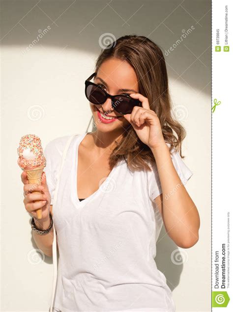 ice ream cutie stock image image of asian shirt portrait 69739845