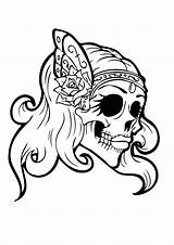 Skull Getdrawings sketch template