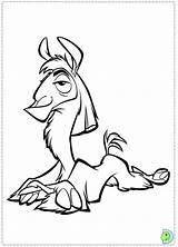Coloring Kuzco Dinokids Emperor Pages Groove Close Print sketch template